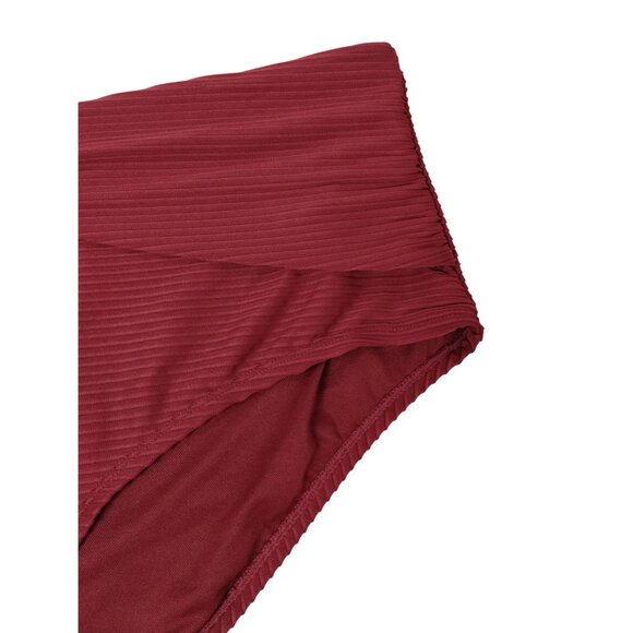 Time and Tru Misses 2XL Maroon Supreme U Trim Bikini Bottoms - Picture 3 of 7